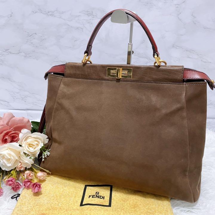 通販日本製 鑑定済 極美品 FENDI ピーカブー ハンドバッグ ショルダー紐新品 高級 XIQD0-m56772464736 新作安い