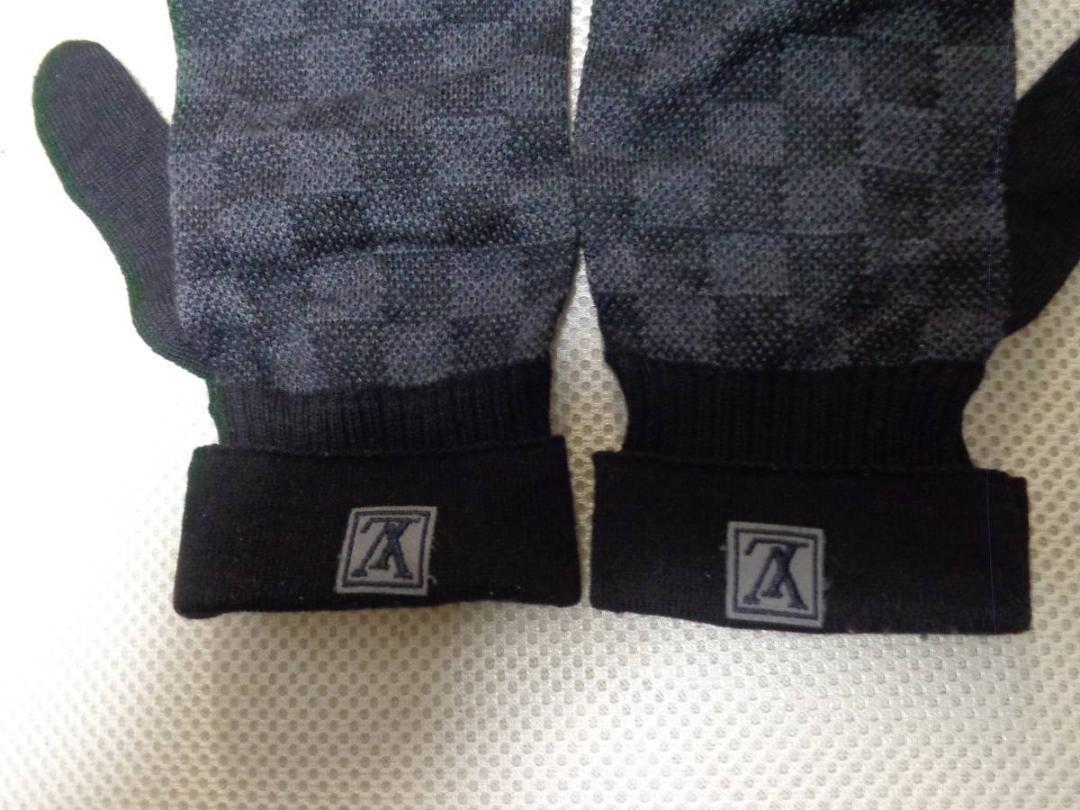 格安セール LOUIS ウール 手袋 d5L86-m56773553360 VUITTON ダミエ 特価国産