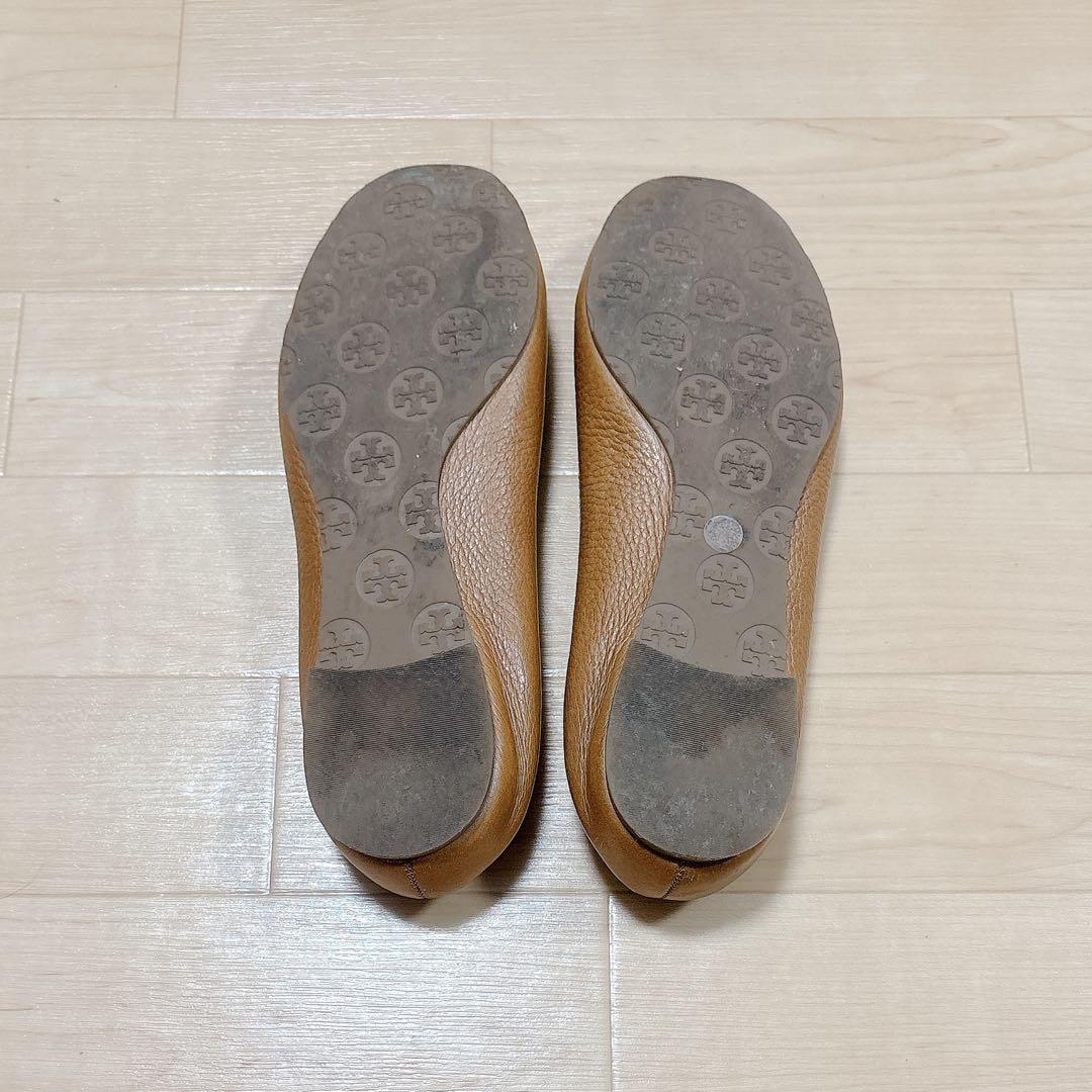 美品 REVAレザーバレエシューズフラットパンプス TORYBURCH(2999