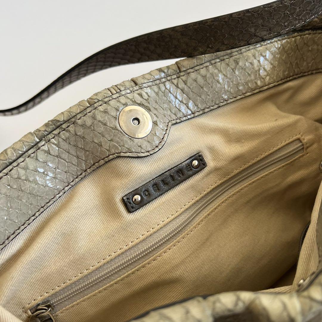 CELINE PYTHON PILLOW SMALL 2WAY HAND BAG