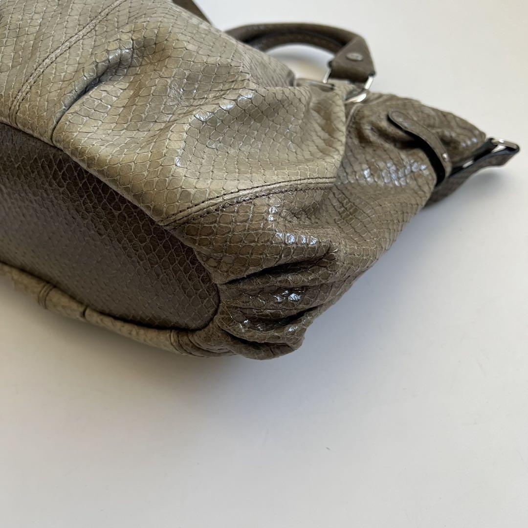 CELINE PYTHON PILLOW SMALL 2WAY HAND BAG