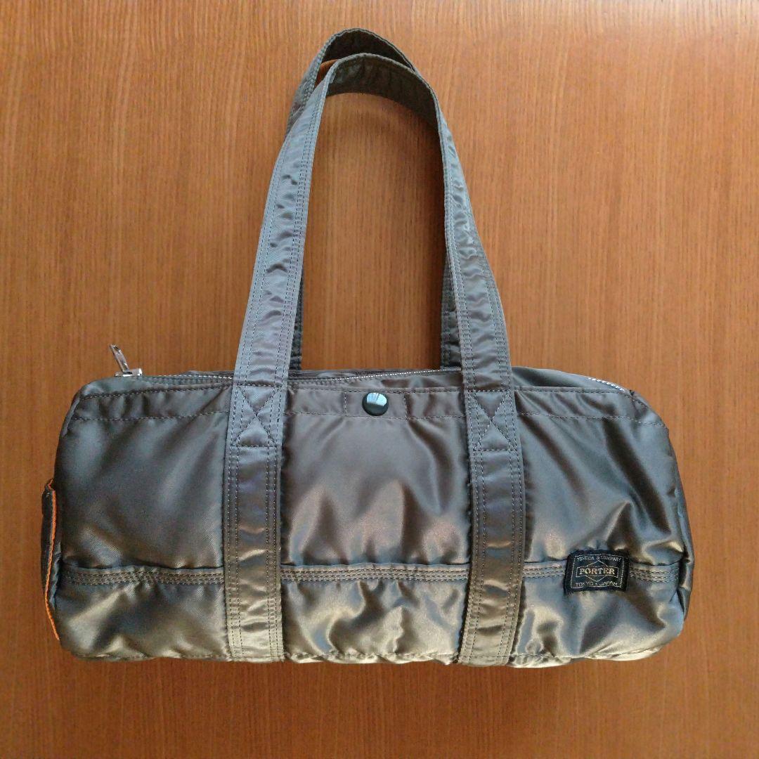 ポーター タンカー グレー ナイロンドラムバッグ吉田カバン