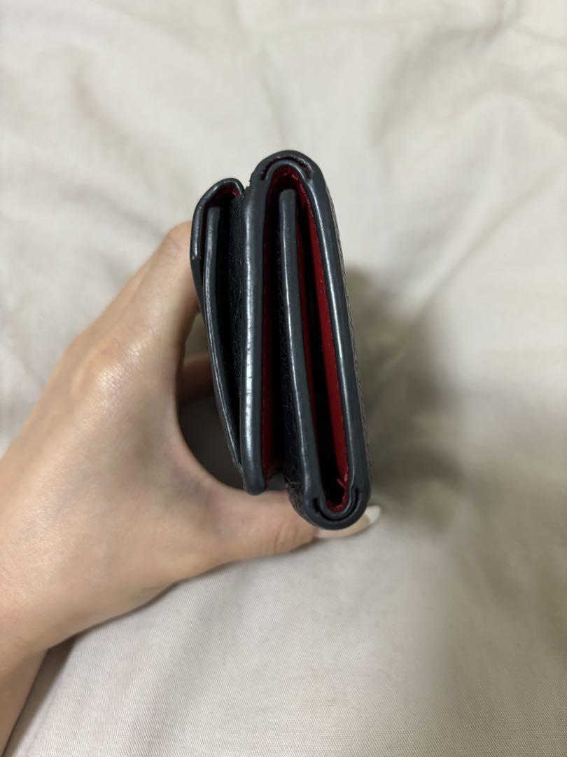 PRADA 三つ折り財布 1MH021 黒 ダイノカラー