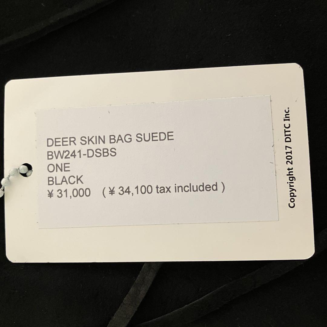 BOWWOW バウワウ DEER SKIN BAG ディアスエードポーチ 黒