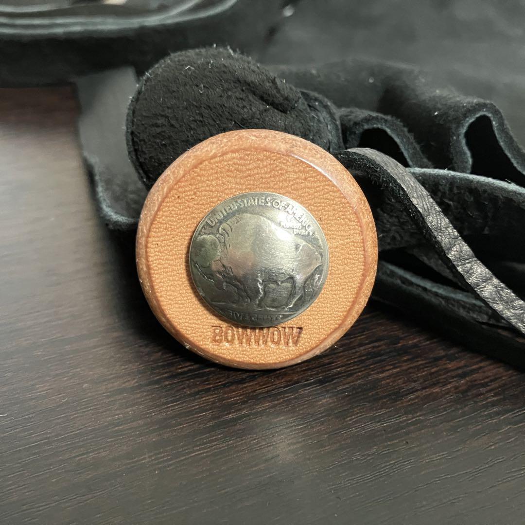 BOWWOW バウワウ DEER SKIN BAG ディアスエードポーチ 黒