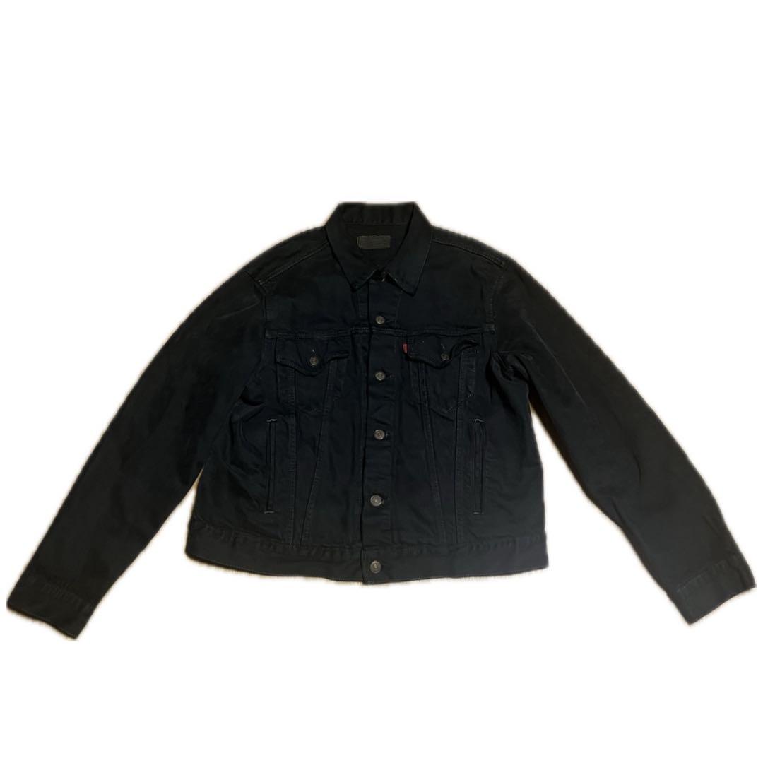 levi's デニムジャケット 黒 後染め USA