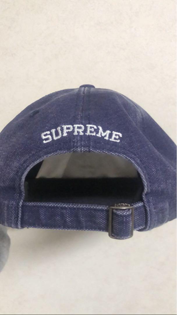 Supreme Pigment S Logo 6-Panel Navy 帽子