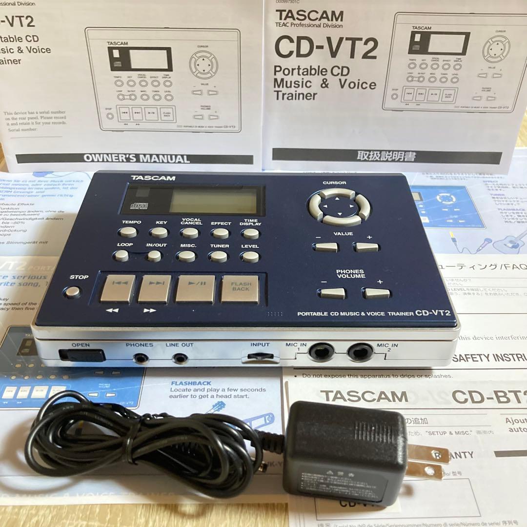 ✨美品✨TASCAM CD-VT2 CDプレーヤー ボイストレーナー タスカム