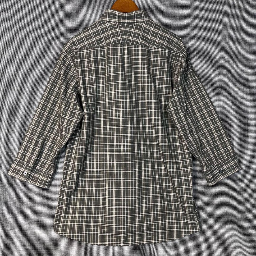 BURBERRY BLACK LABEL 七分袖 チェックシャツ バーバリー