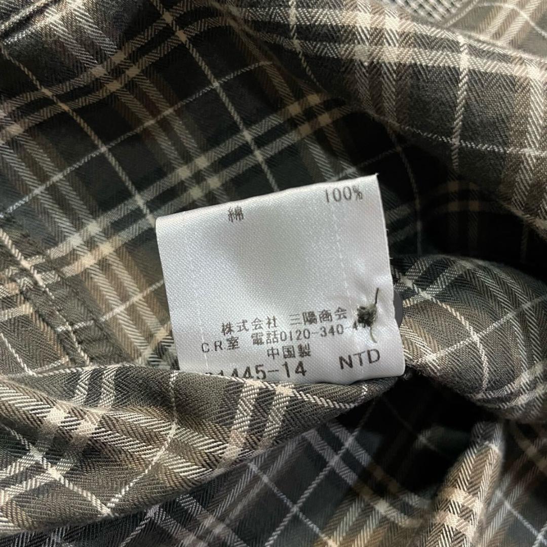 BURBERRY BLACK LABEL 七分袖 チェックシャツ バーバリー