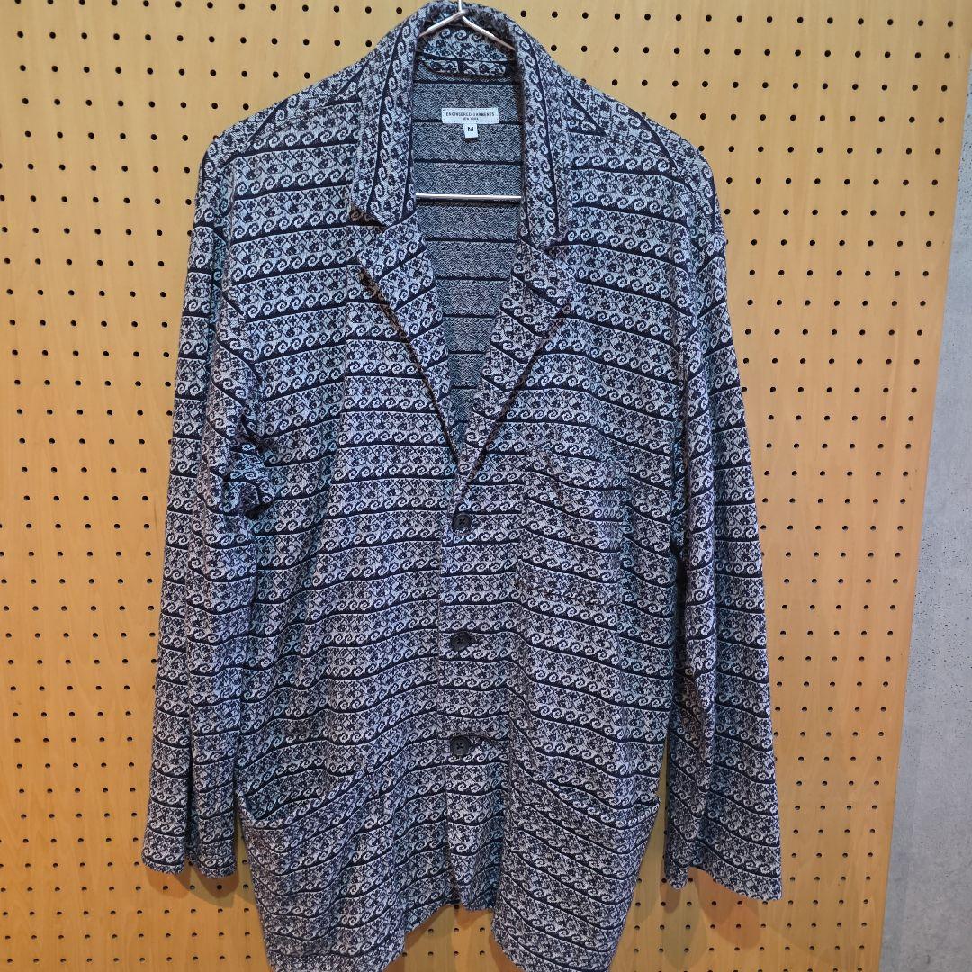 engineered garments コットン柄カーディガンL Engineered Garments