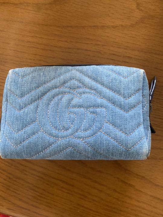 爆買い安い GUCCI ポーチ fqZnD-m56784089748 デニムエンブロイダリー 正規店即納