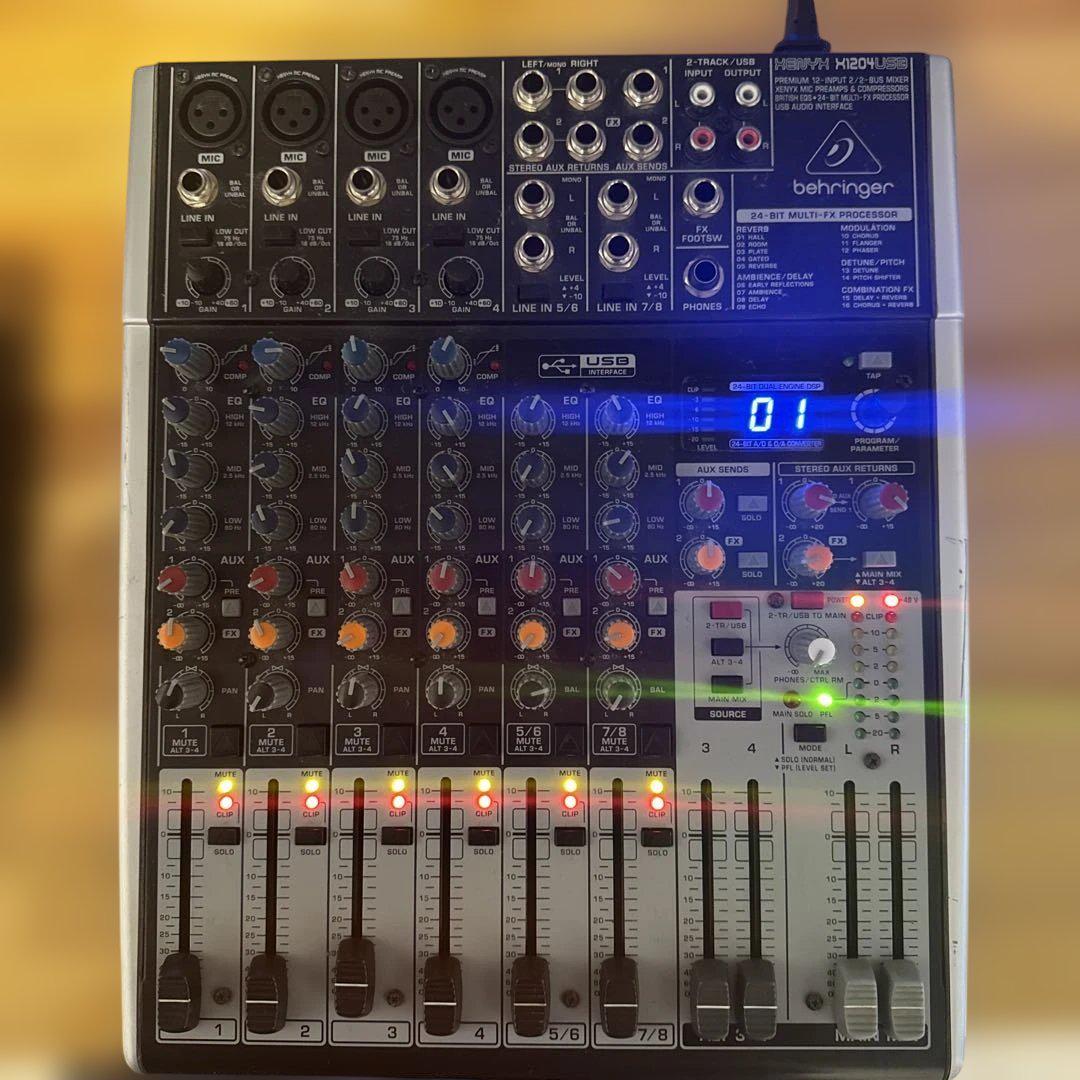 behringer XENYX X1204USB アナログミキサー