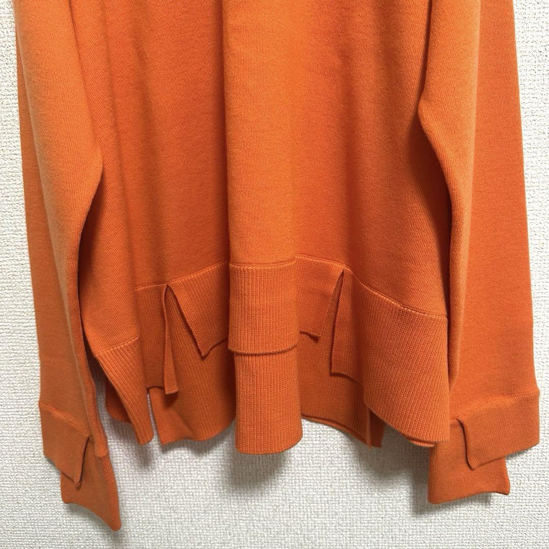 正規店仕入れの エンフォルド ENFOLD 38 ウール100 スリットリブプルオーバー トップス