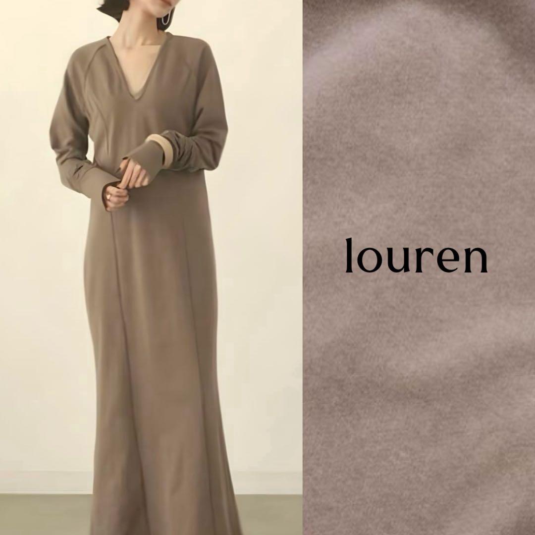 louren 美シルエット マーメイド スウェットワンピース フS louren