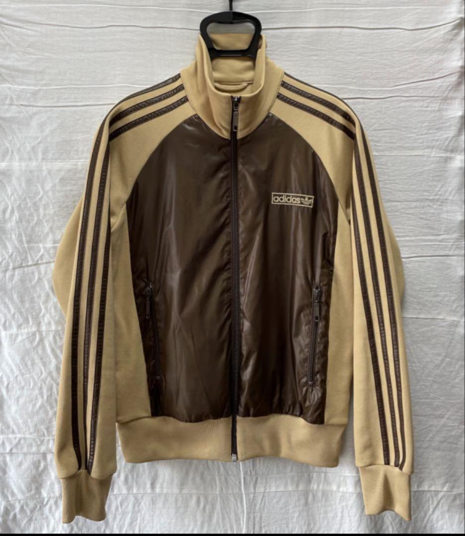 90' adidas トラックトップ ジャージ ブラウン ビンテージ 茶色