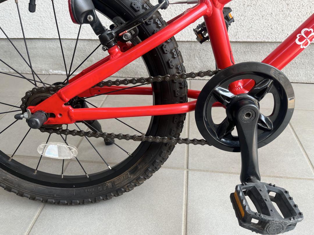 ヨツバサイクル　18インチ　ヒーローレッド