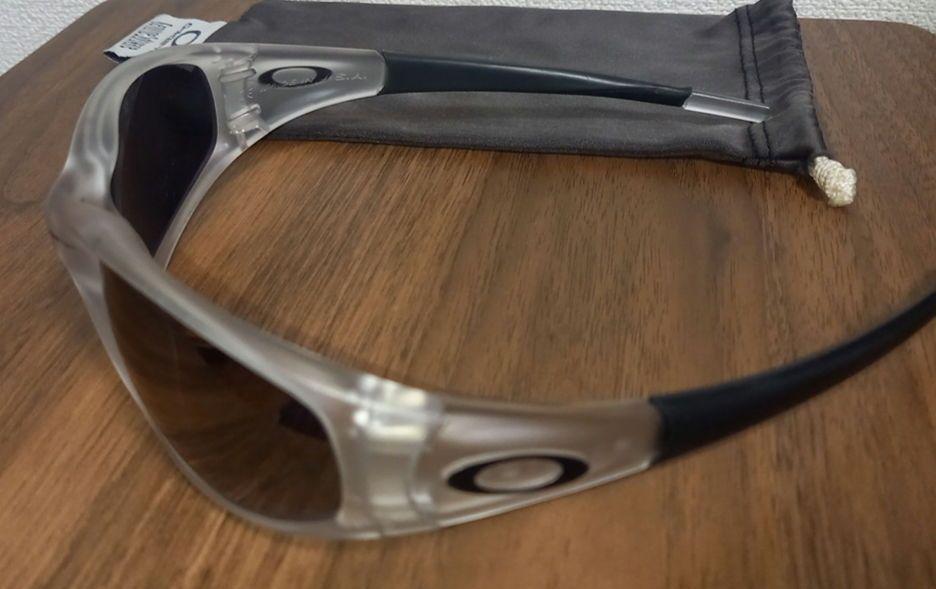 【OAKLEY】オークリー straight jacket クリスタル 中古品