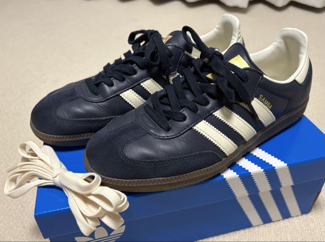 adidas originals SAMBA ネイビー 27cm サンバ 美品