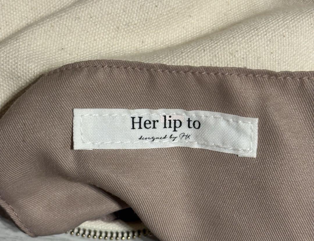 Trois Logo Canvas Bag her lip to バッグ オンライン で 販売ファッション - Her lip to Trois Logo