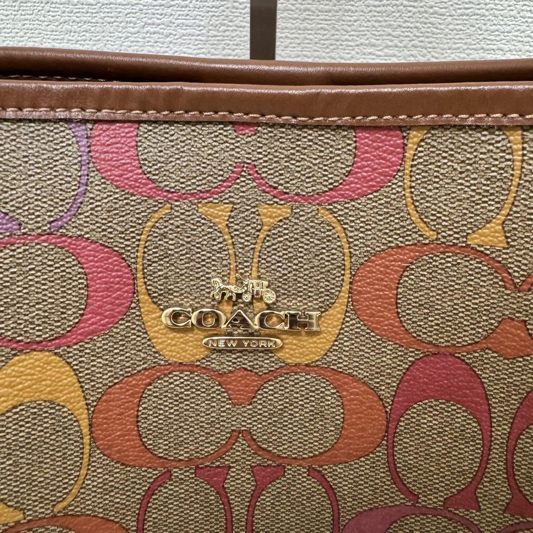 冬の感謝セール ✨極美品✨ COACH マルチ シグネチャー トートバッグ コーチ バッグ