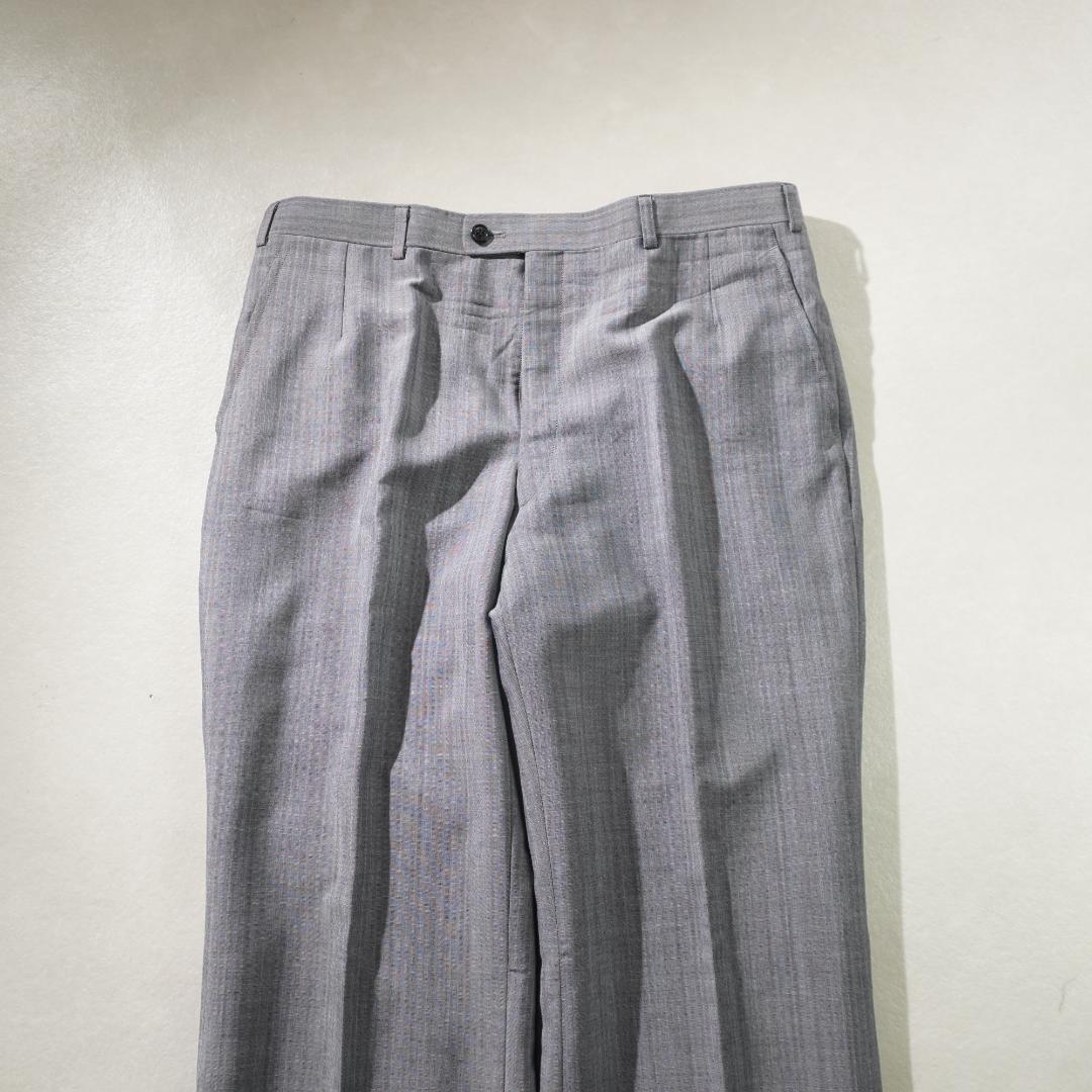 LANVIN シングルセットアップスーツ ストライプ グレー/FW227
