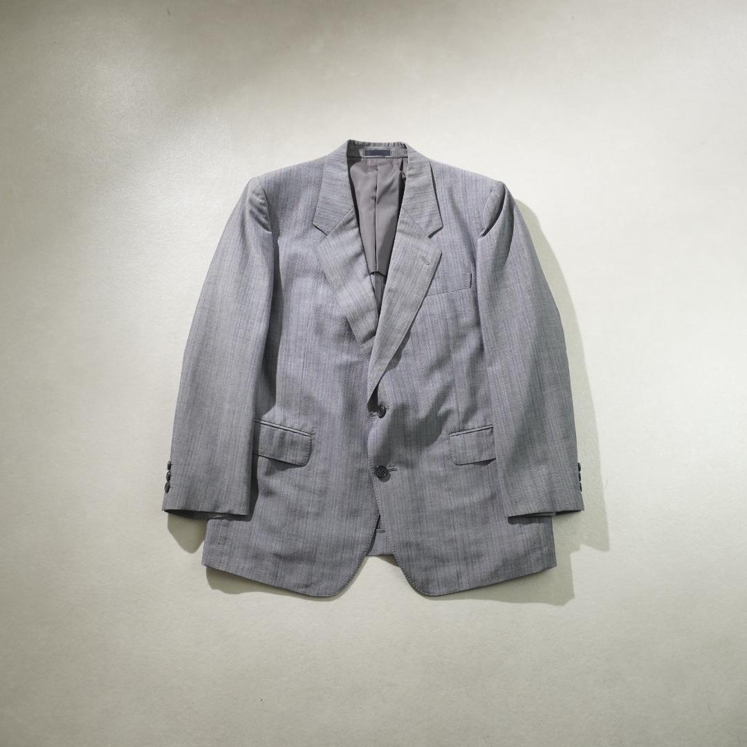 LANVIN シングルセットアップスーツ ストライプ グレー/FW227