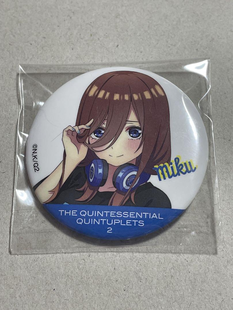 激レア 五等分の花嫁 ドンキ コラボ ブラックコーデ 三玖 缶バッジ 五等分の花嫁 中野三玖 三玖 ブラックコーデ 缶バッジ