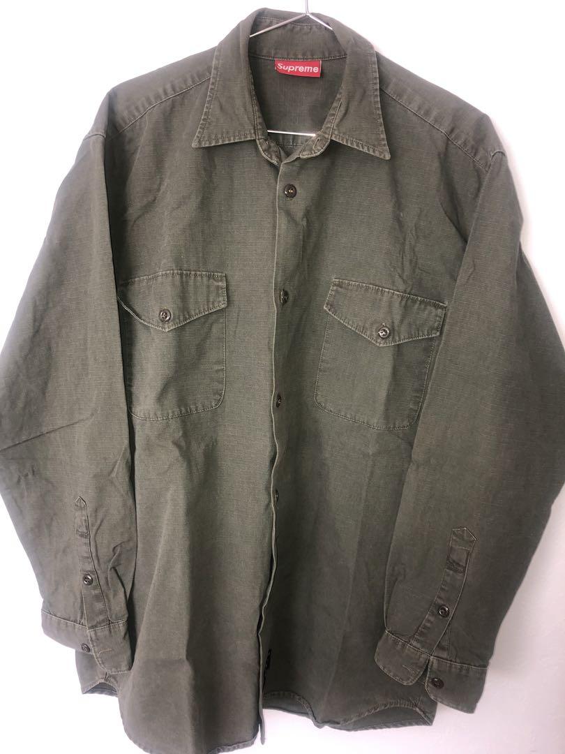 Supreme 赤タグ ミリタリーシャツ Lサイズ Supreme 赤タグ ミリタリーシャツ Lサイズ