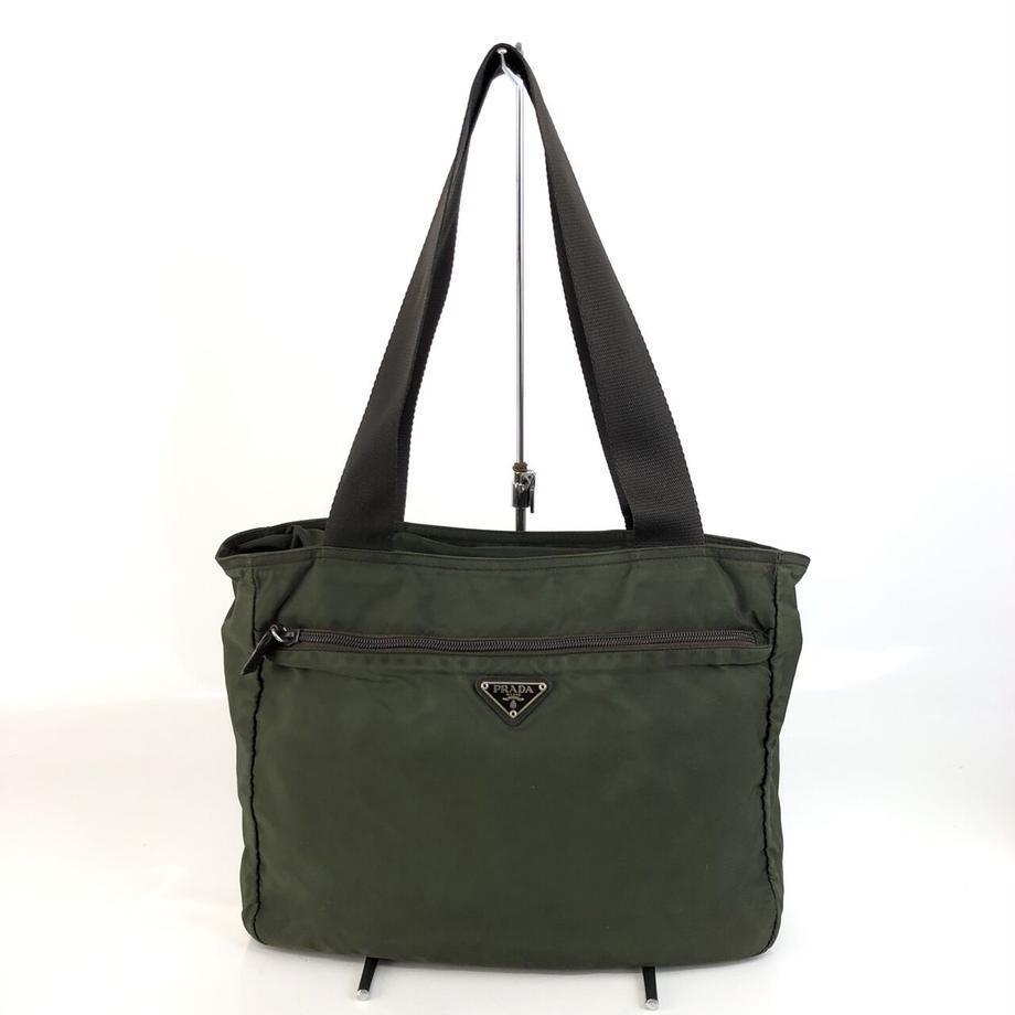 PRADA プラダ ロゴプレート ナイロン ショルダーバッグ トートバッグ