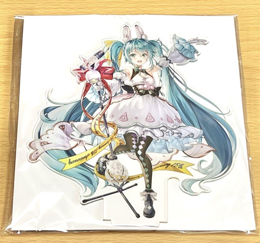 初音ミク 15th アクリルスタンド 缶バッジ バースデー衣装