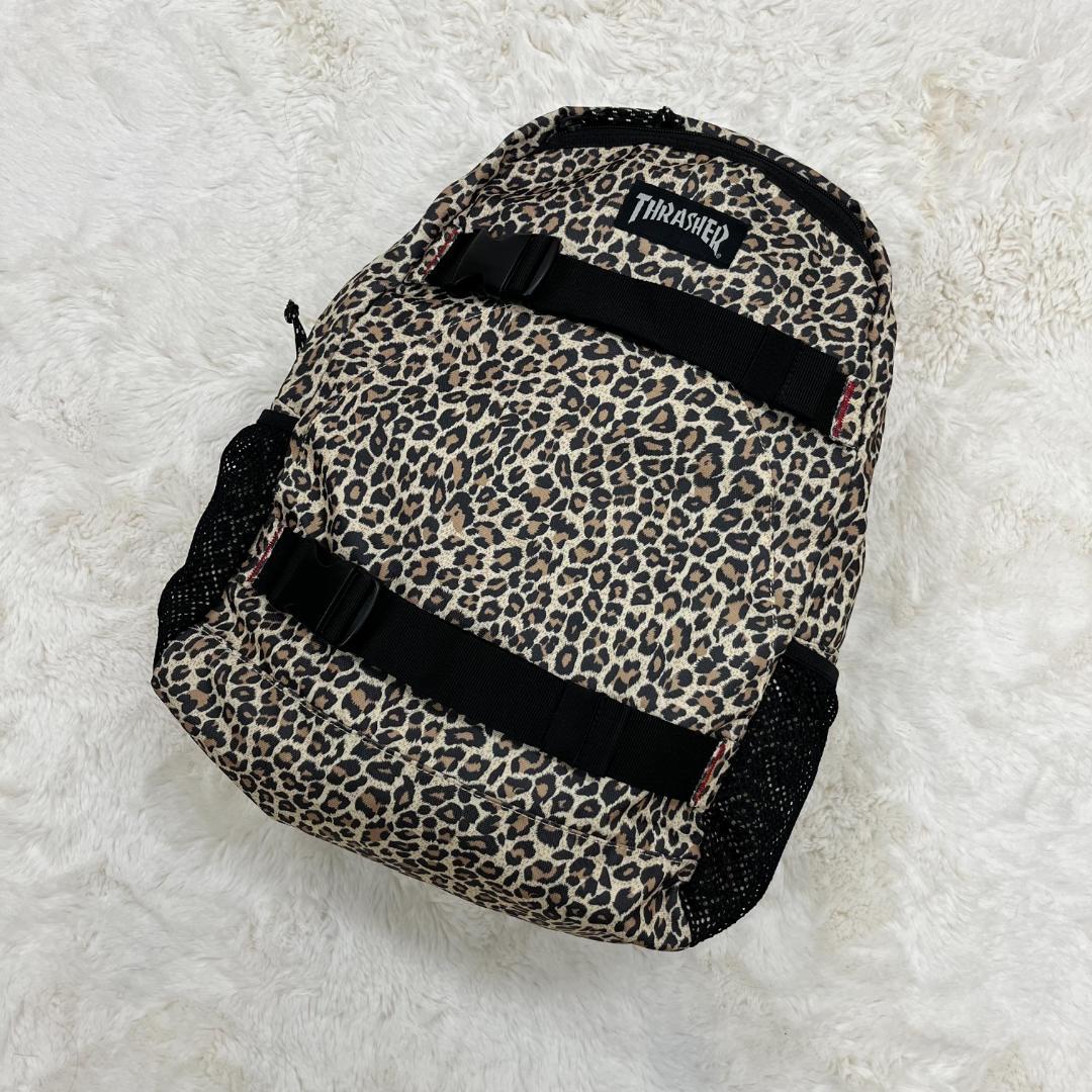THRASHER リュック レオパード ヒョウ柄 豹柄 ひょう バックパック