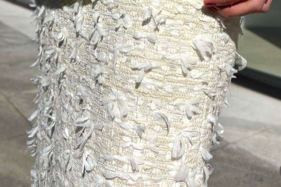 リボンツイードスカート00 MADISONBLUEマディソンブルーXS(SS)・MADISON