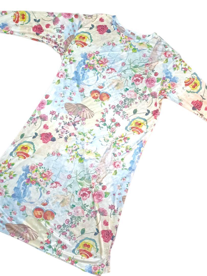 鴨居羊子　チュニック　部屋着　ネグリジェ　ワンピース 鴨居羊子 TUNIC ネグリジェ 部屋着 ロングワンピース - メルカリ