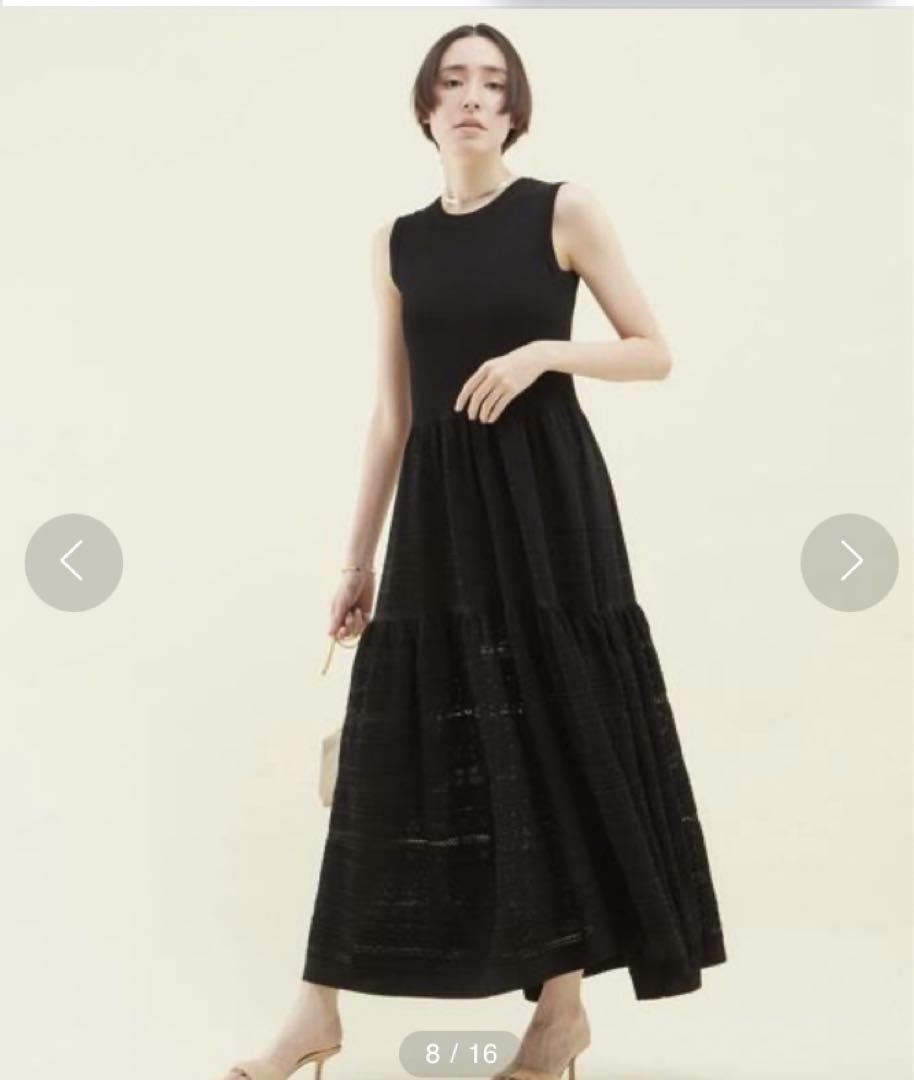 l'heritage martinique/レーシーティアードワンピース