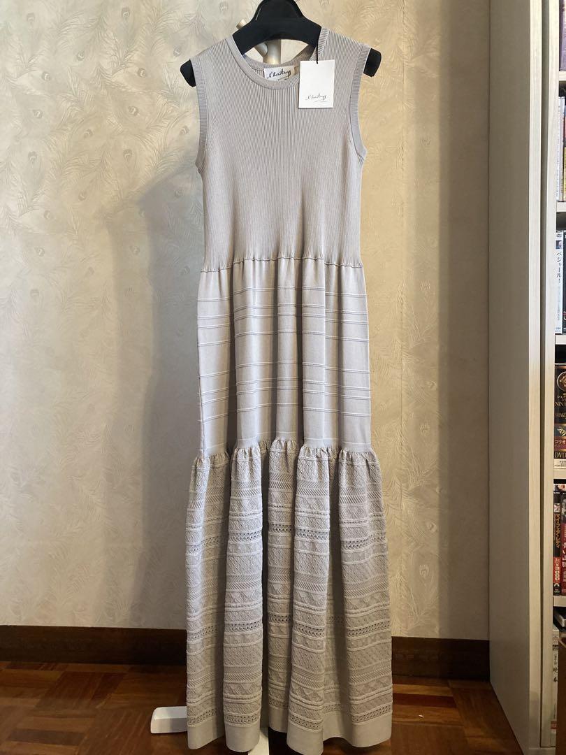 l'heritage martinique/レーシーティアードワンピース