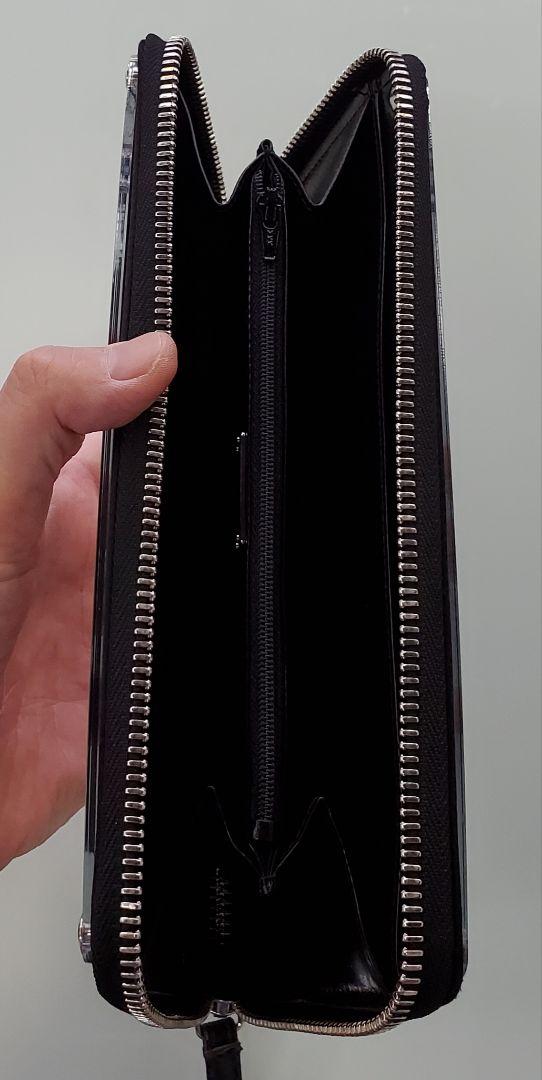 EMPORIO ARMANI 両面鏡仕様 長財布 ブラック EMPORIO ARMANI 両面鏡仕様 長財布 ブラック