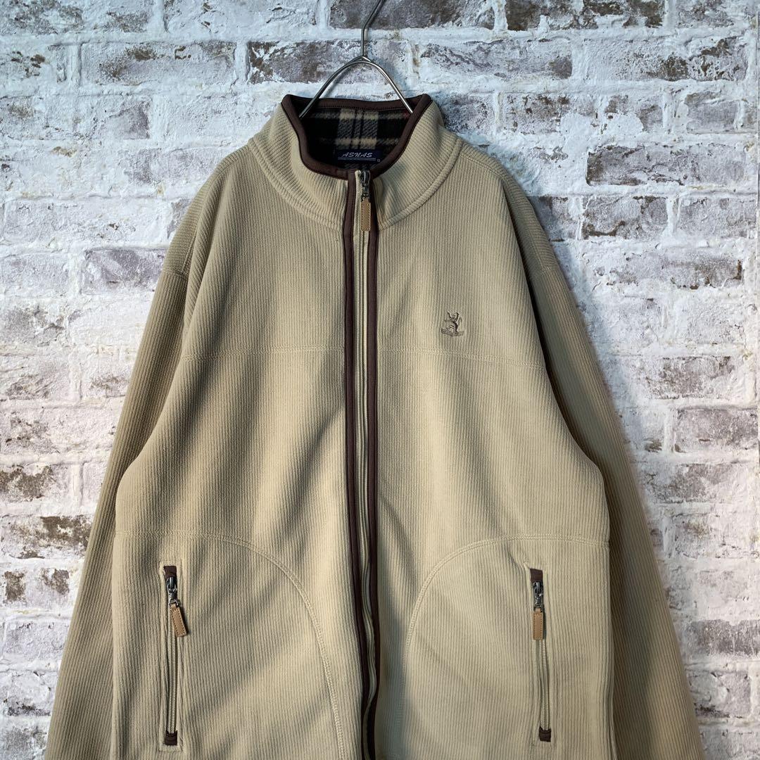 パイピングジャケット　裏チェックコーデュロイ古着usedAS92