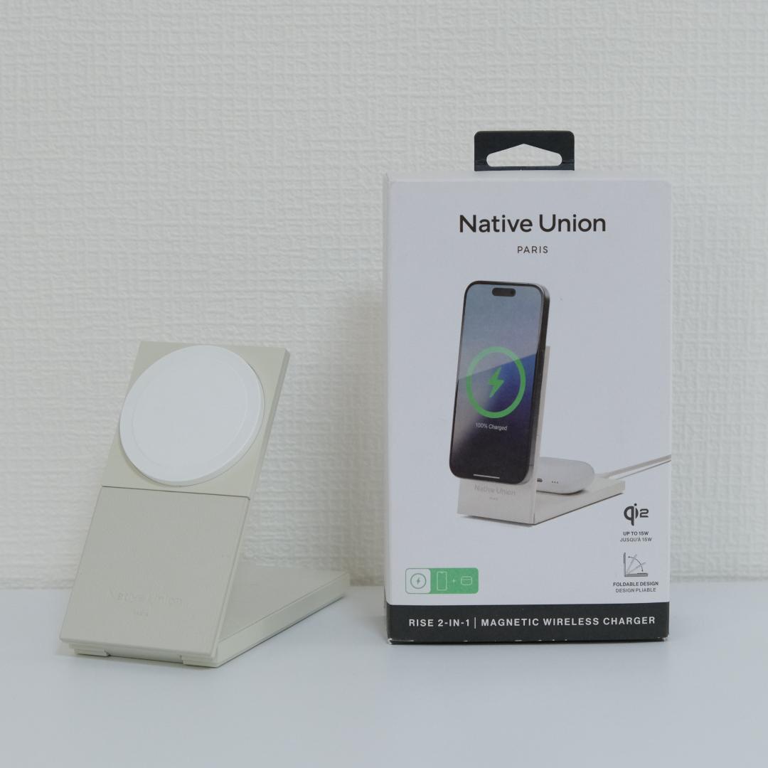Native Union Rise 2-in-1 ワイヤレス充電器
