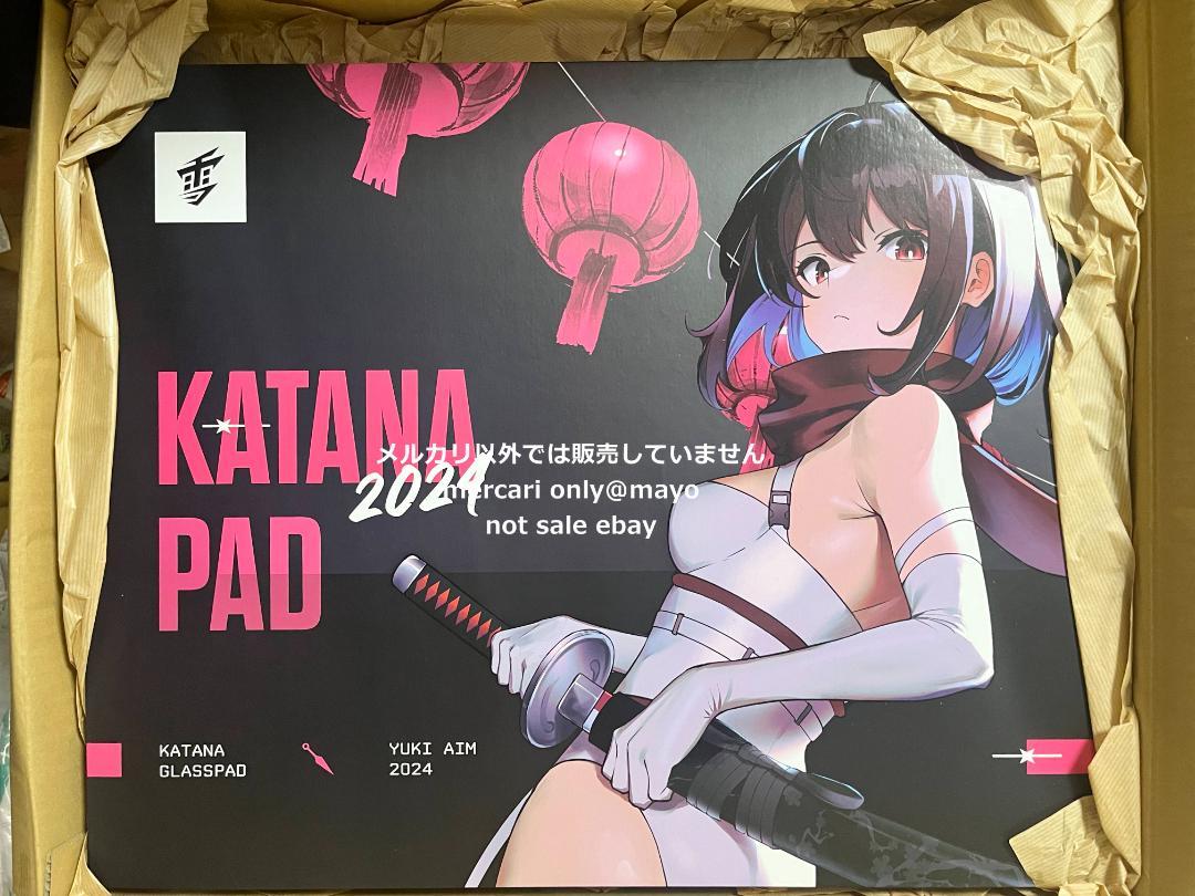 Yukiaim KATANA PAD 2024 ガラスマウスパッド ユキエイム