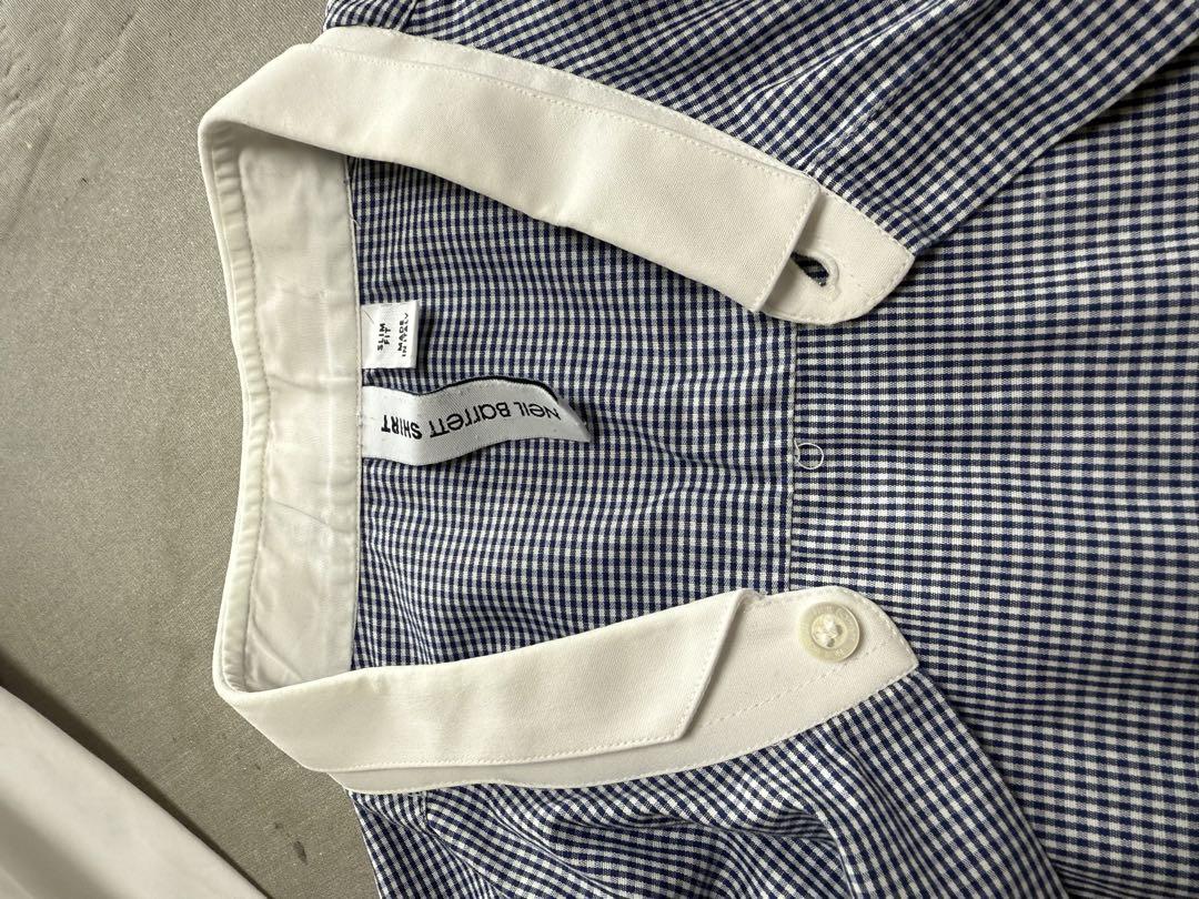 買取り実績  NeilBarrette ニールバレットボタンダウンチェック長袖シャツ トップス