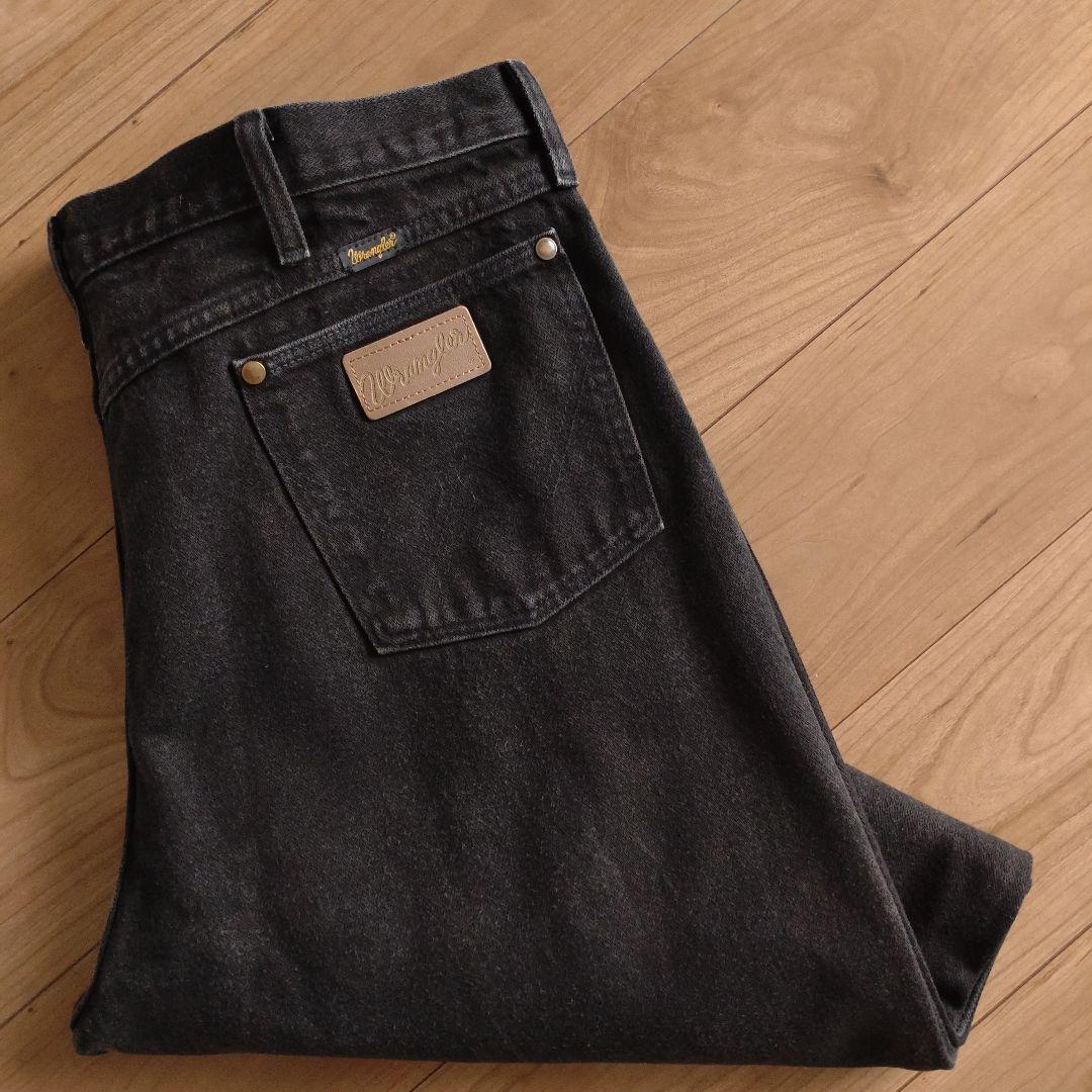 USA製/Wrangler ブラックジーンズ/古着/実寸W40L31
