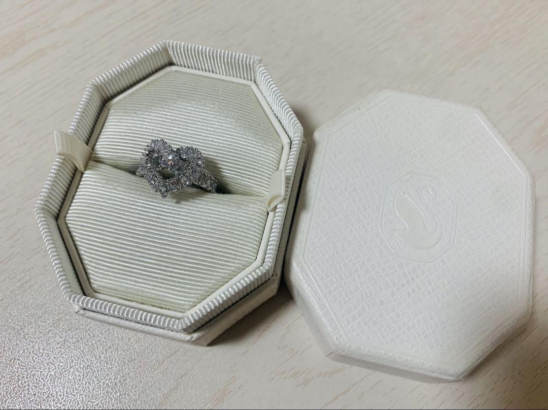 スワロフスキー Swarovski Matrix リング ミックスカット 55号