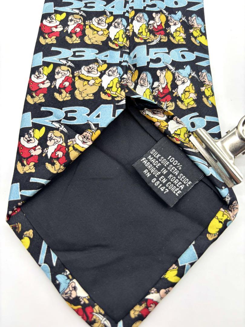 激レア✨️ ビンテージネクタイ ディズニー 白雪姫 7人の小人 こびと クラシック