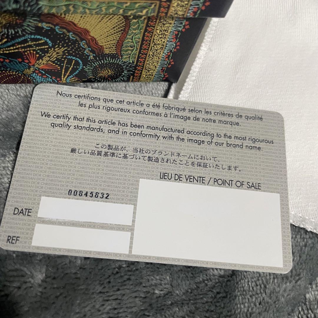 【DIOR】 SADDLE コンパクトウォレット　三つ折り財布　水色