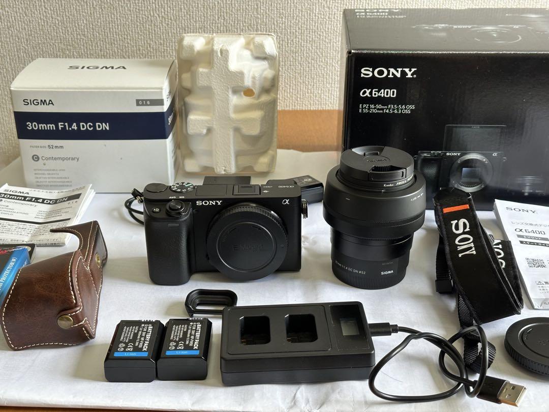 Sony A6400とSigma 30mm F1.4、新品同様