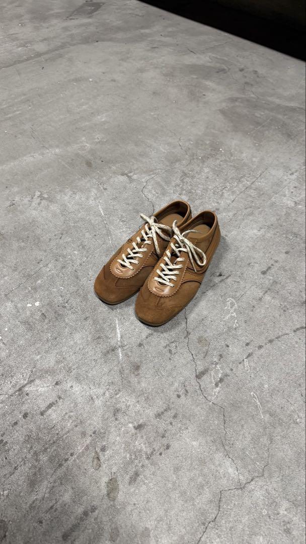 DRIES VAN NOTEN SUEDE SNEAKERS TAN 41