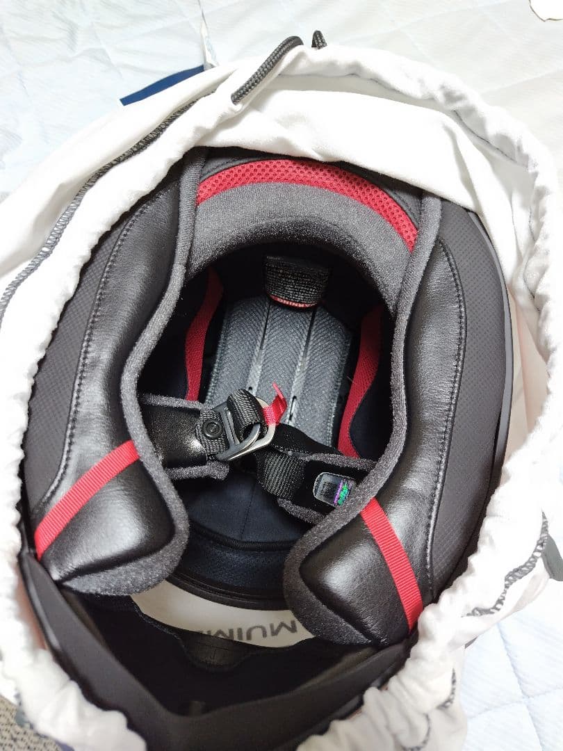 2025正規品激安大集合!  SHOEI フルフェイスヘルメット 赤白 グンヘルXLサイズ SHOEI 【返品時も送料当店負担】