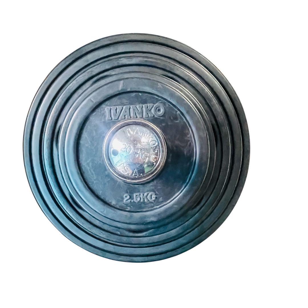 お気に入り Ivanko イバンコ 50mm オリンピックラバープレート110kgセット ウエイトトレーニング