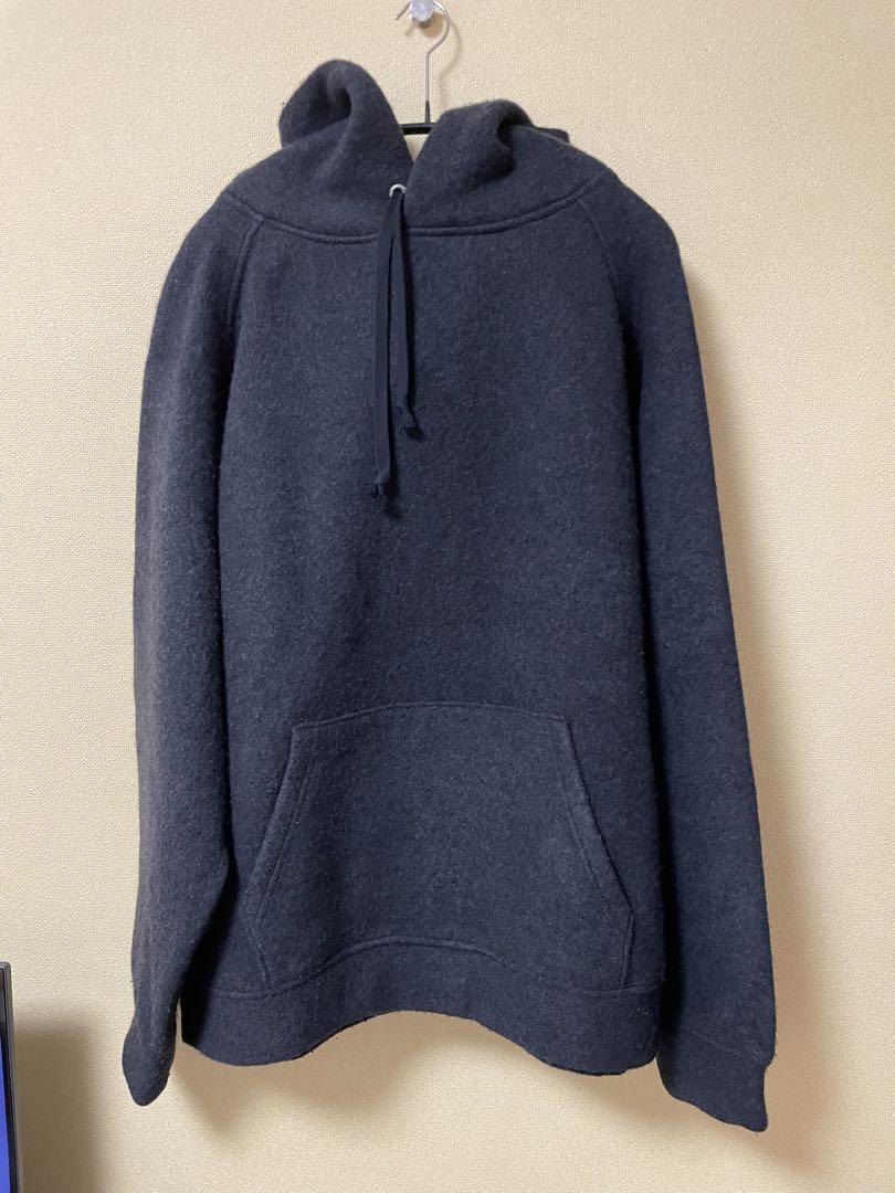 COMOLI 22aw ウールフェルトパーカー チャコール 3 メンズ